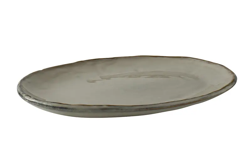 Dutch Rose Organic Cream Oval Platter – 40 X 28 Cm Premium Ceramic 1