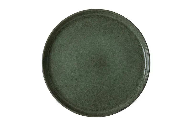 Dutch Rose Serenity 4-Piece Dinner Plate Set – 21 Cm, Emerald Green Stoneware 1