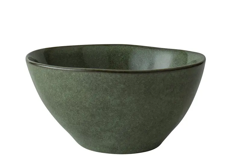 Dutch Rose Serenity 4-Piece Serving Bowl Set – 15 Cm, Emerald Green Stoneware 1