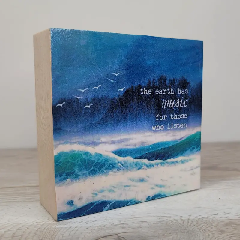 Earth Has Music Quote Wall Art 1