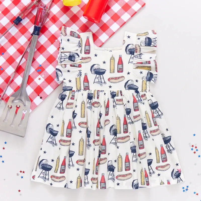 Elsie Dress For Girls – Casual Grilling Out Style 1