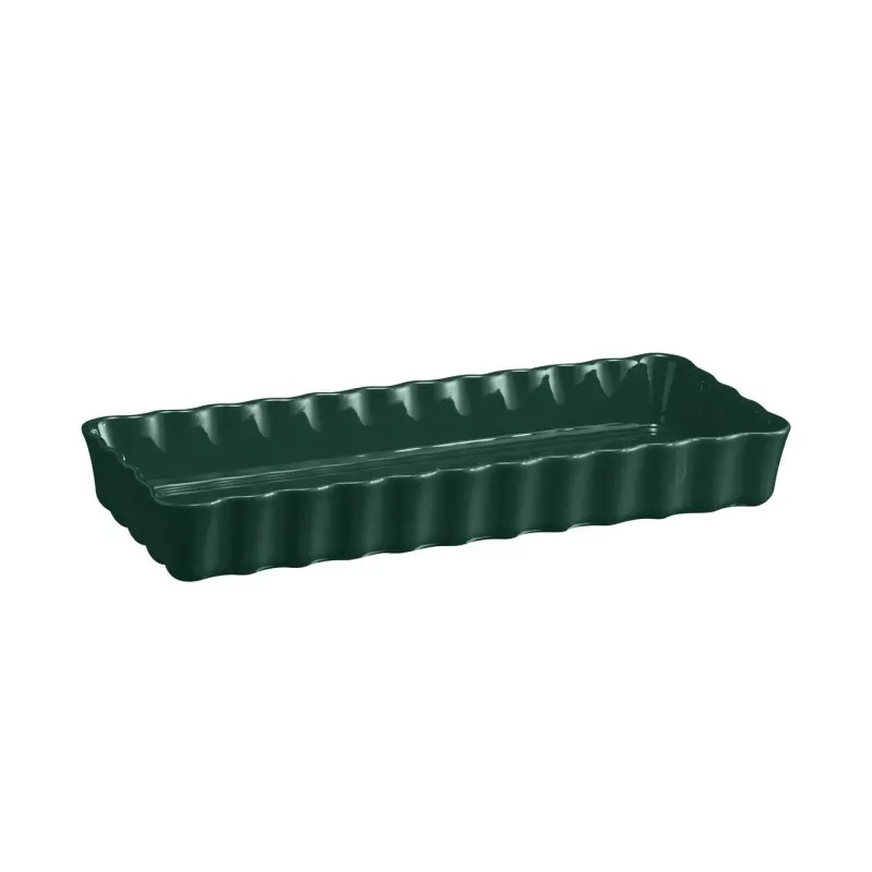 Emile Henry Cedar-Textured Rectangular Tart Pan – 36 X 15 Cm 1