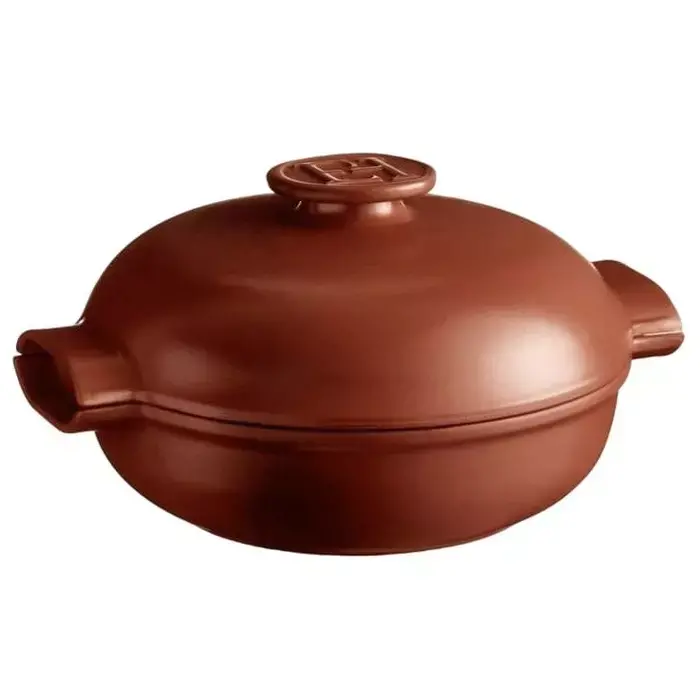 Emile Henry Delight Sauteuse Pan – Sienne Terracotta, 27 Cm, 2.5 L 1