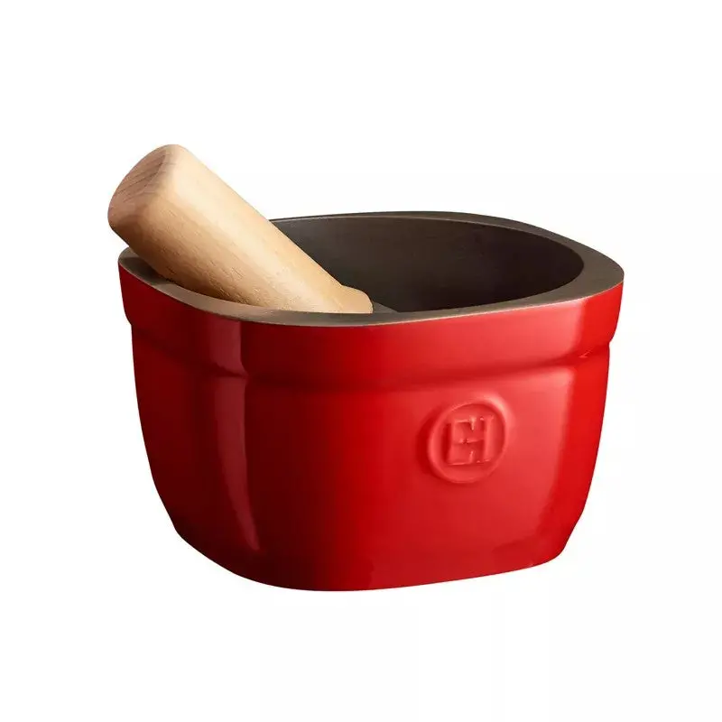 Emile Henry Grand Cru Mortar — 15 × 15.8 × 9.6 Cm Premium Clay Grinding Bowl 1