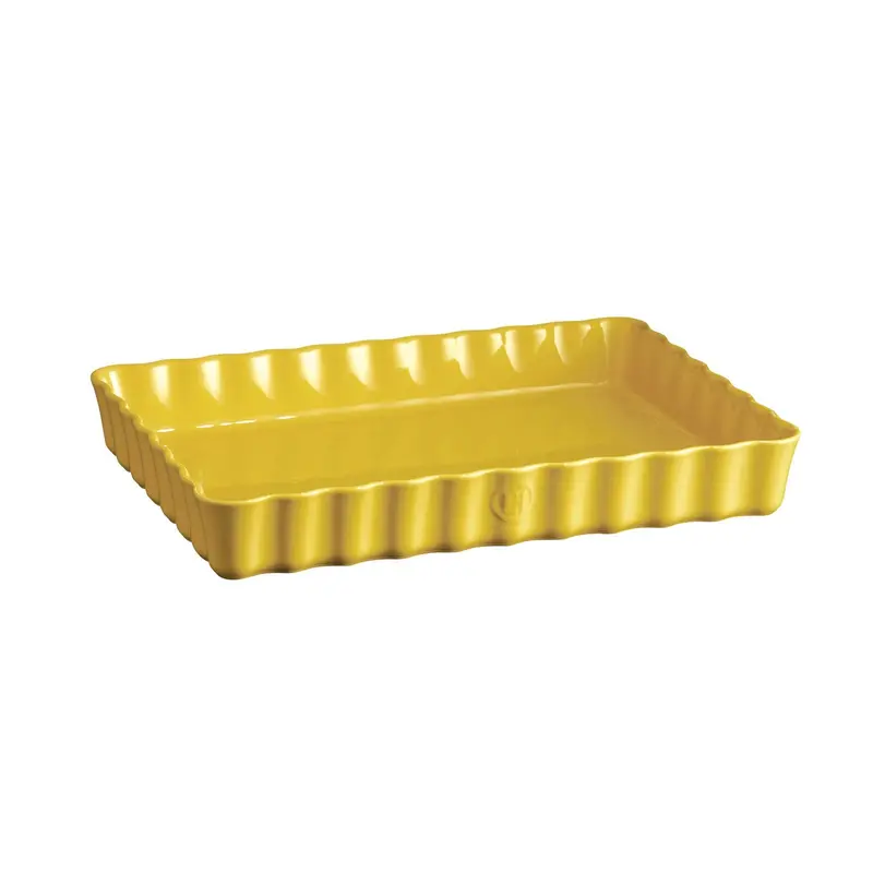 Emile Henry Provence Rectangular Fluted Tart Pan – 34 X 24 Cm 1