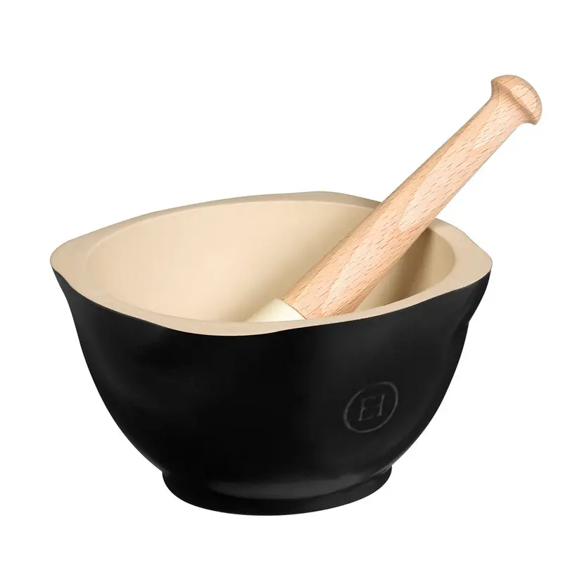 Emile Henry Truffe Mortar & Pestle — 15 Cm Handcrafted Clay Grinder 1