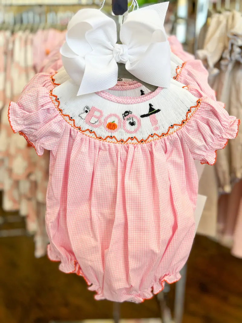 Emmie Boo Smocked Bubble Romper By Lulu Bebe 1