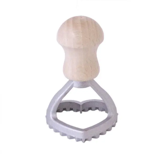 Eppicotispai Heart-Shaped Ravioli Cutter – 45×40 Mm Aluminum & Wood, Handmade In Italy 1