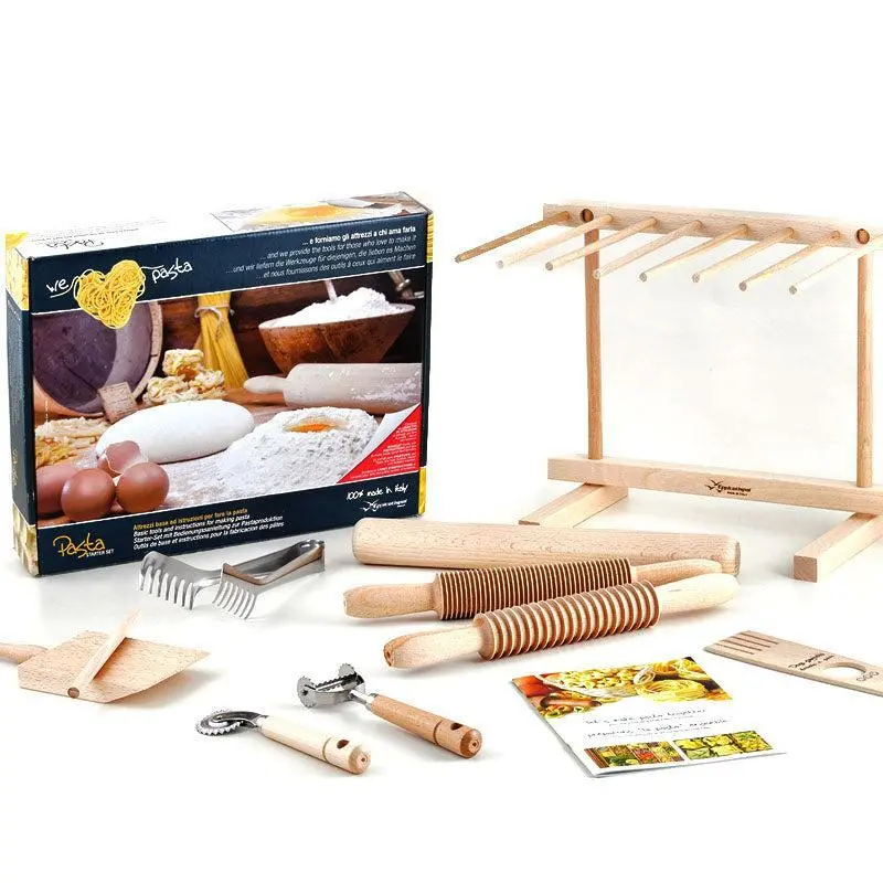 Eppicotispai Italian-Made Pasta Starter Kit – Aluminum & Wood Tools 1