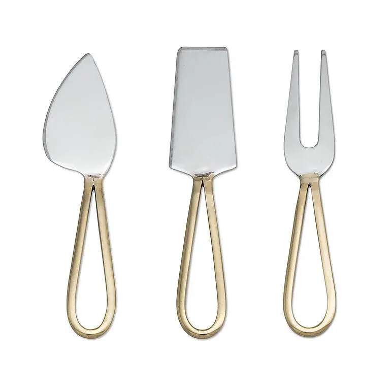 Ergonomic Loop-Handled Cheese Serving Set 1
