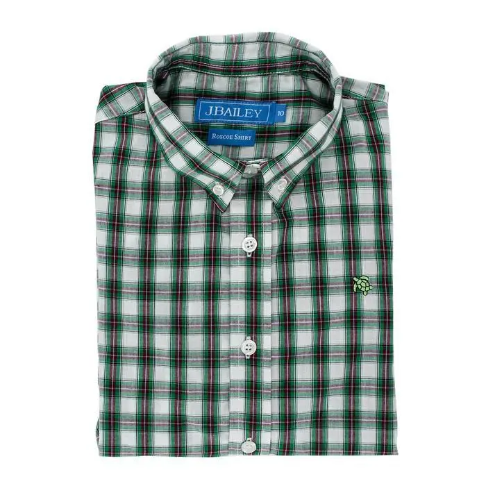 Evergreen Plaid Button-Down Shirt 1