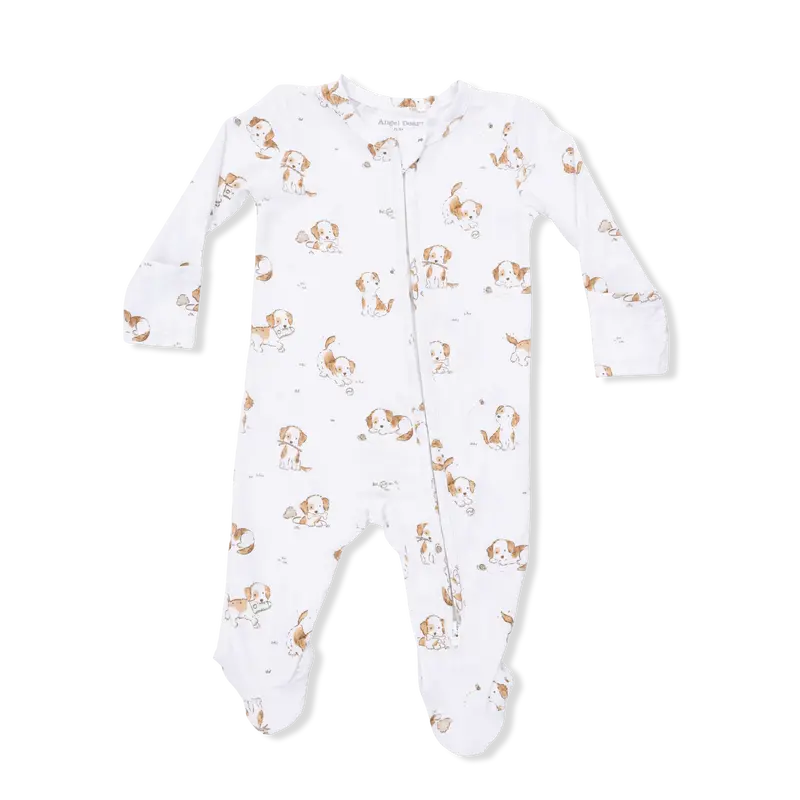 Explorer Puppy Theme Footie With Dual-Zipper Convenience 1