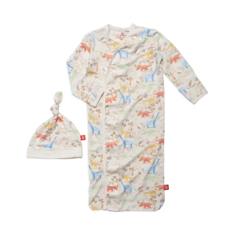 Ext-Roar-Dinary Dinosaur-Themed Modal Gown And Hat Set 1