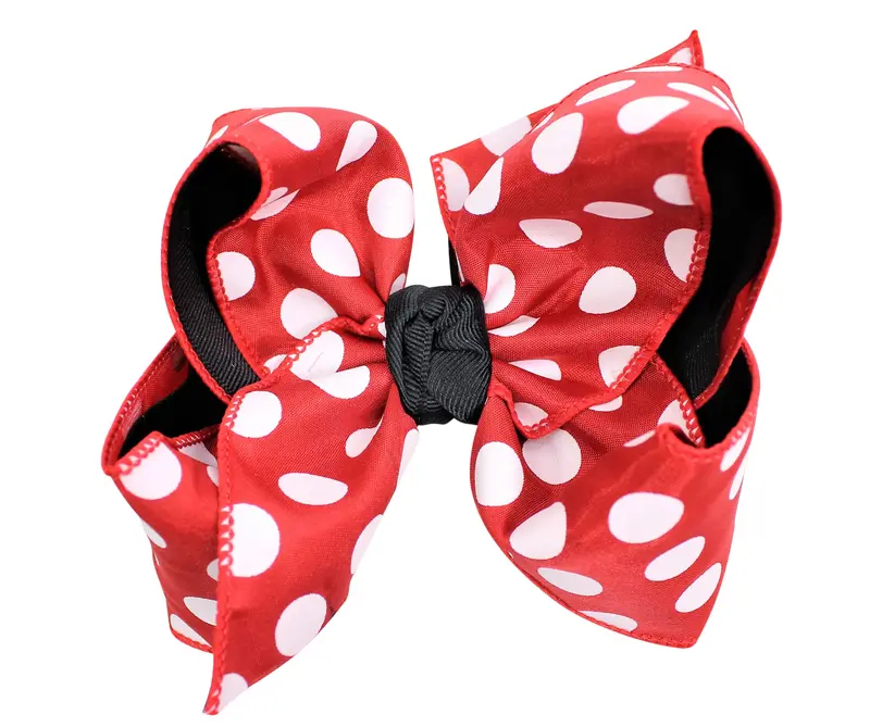 Extra-Large 5.5-Inch Mouse Bow On Alligator Clip 1