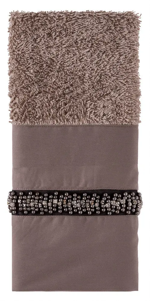 Face Towel With Sparkling Rhinestone Detail – 100% Egyptian Cotton 1