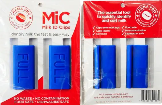 Full-Cream Milk Jug Id Clip – Barista-Grade Marker 1