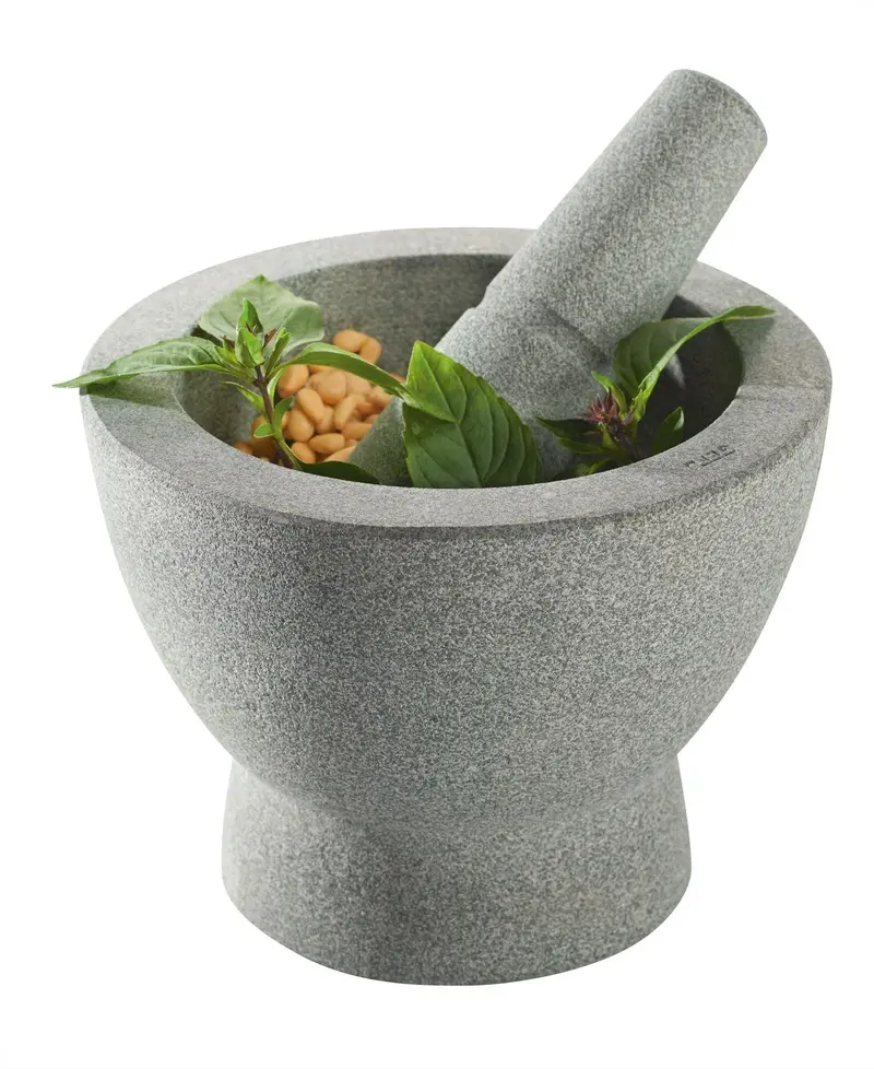Gefu Granite Mortar & Pestle – Crunchy Texture, 17 Cm Diameter × 13 Cm Height 1
