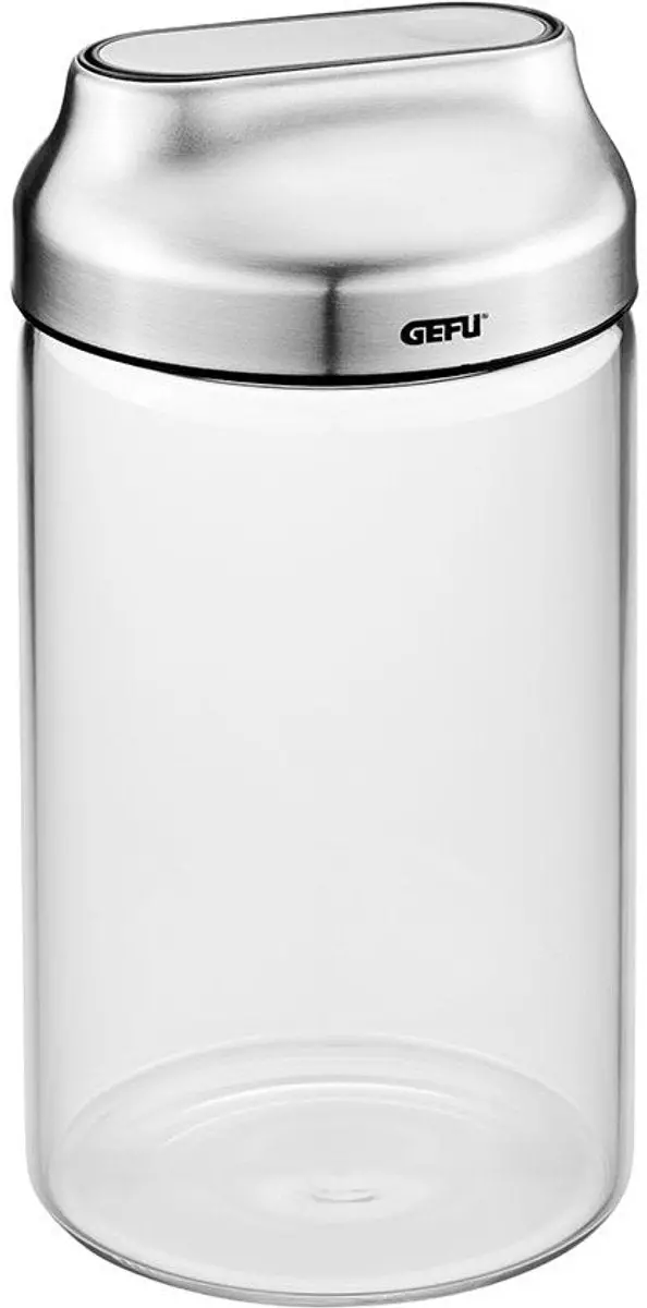 Gefu Kippo Glass Storage Container – 1 L With Stainless Steel Lid 1