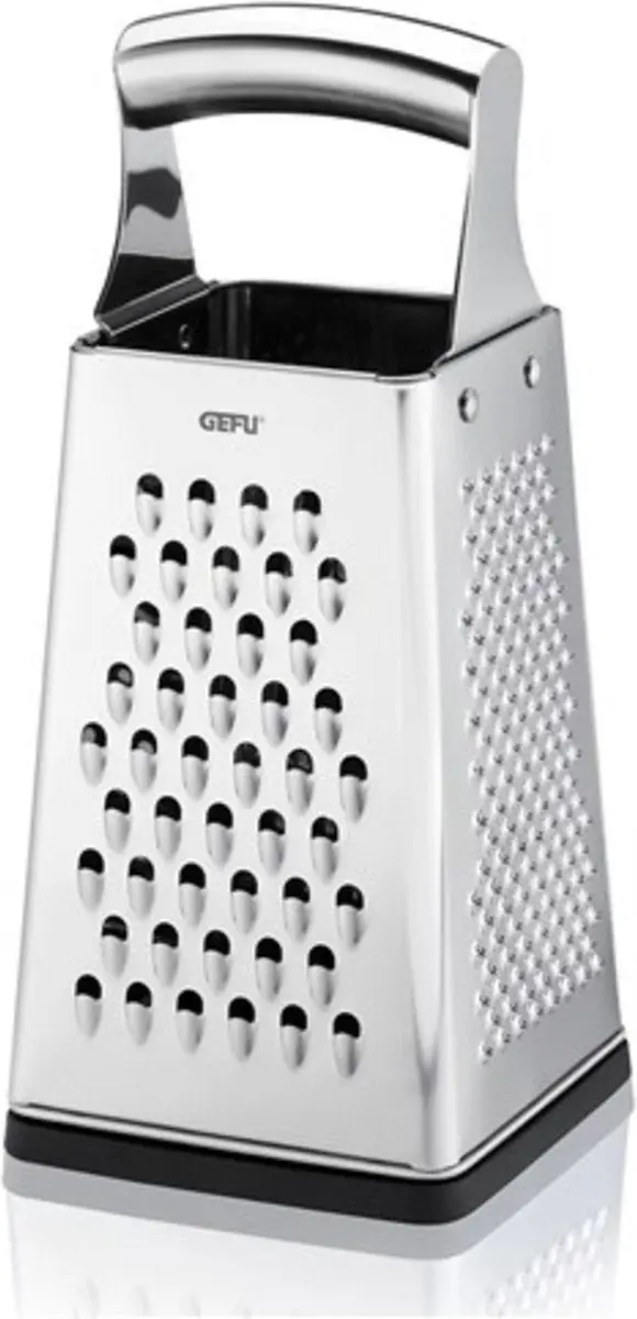 Gefu Square Grater – Stainless Steel, Multi-Function Rasp For Cheese, Vegetables & More 1