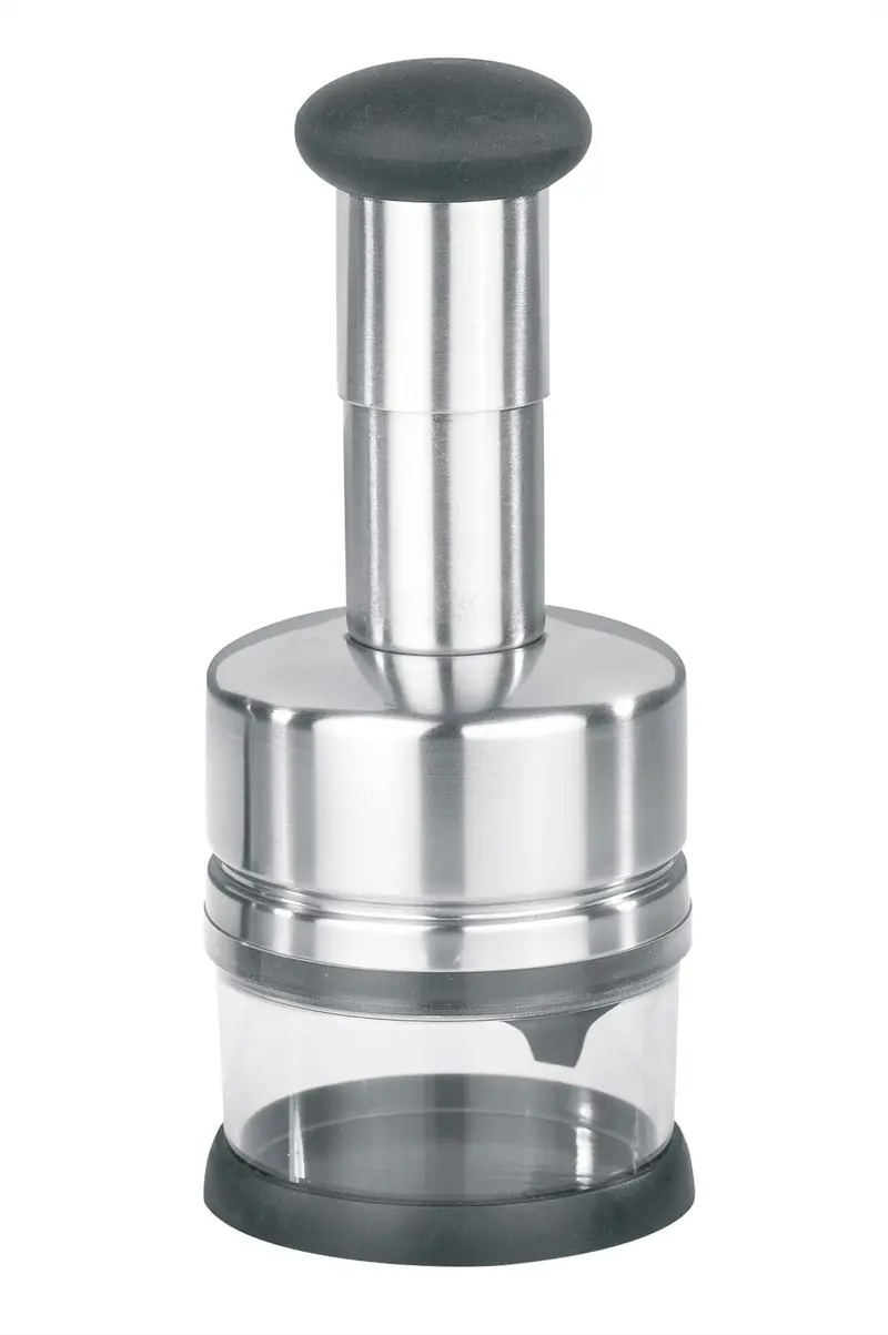 Gefu Tritare Inox Vegetable & Herb Chopper – 3- Or 6-Blade Adjustable Manual Cutter 1