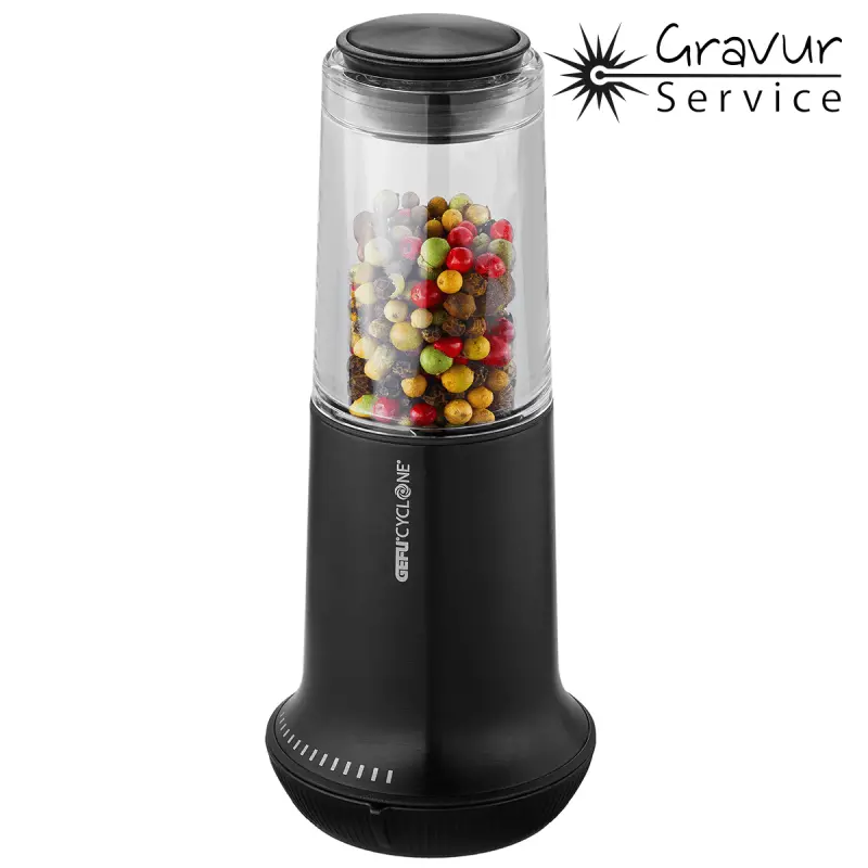 Gefu X-Plosion Pepper & Salt Mill – Black, Large Size 1