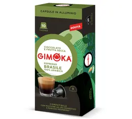 Gimoka Nespresso Espresso Brasile Aluminum Capsules – Pack Of 10 1
