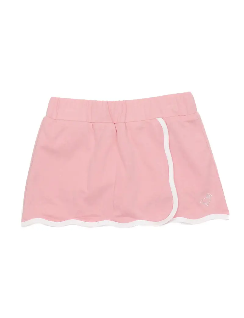 Girls Charlotte Skort In Rose – Sporty Skirt-Short Hybrid 1