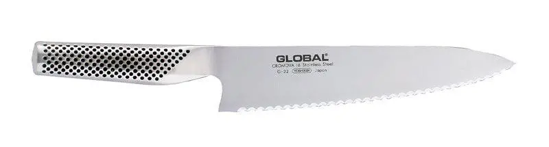 Global G22 Bread & Deli Knife – 20 Cm Serrated Blade For Clean Slicing 1