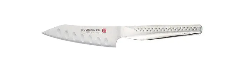 Global Gns-01 Hollow-Ground Vegetable Knife – 11 Cm Nakiri With Granton Edge 1