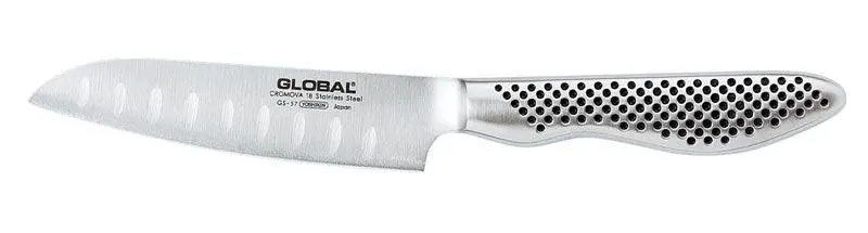 Global Gs57 Santoku Knife With Granton Edge – 11 Cm Hollow-Ground Blade For Effortless Slicing 1