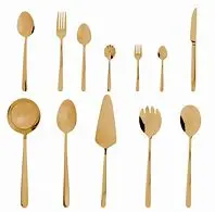 Gold-Embellished Stainless Steel Flatware Set – 54-Piece Vienna Collection In Lithographed Box 1