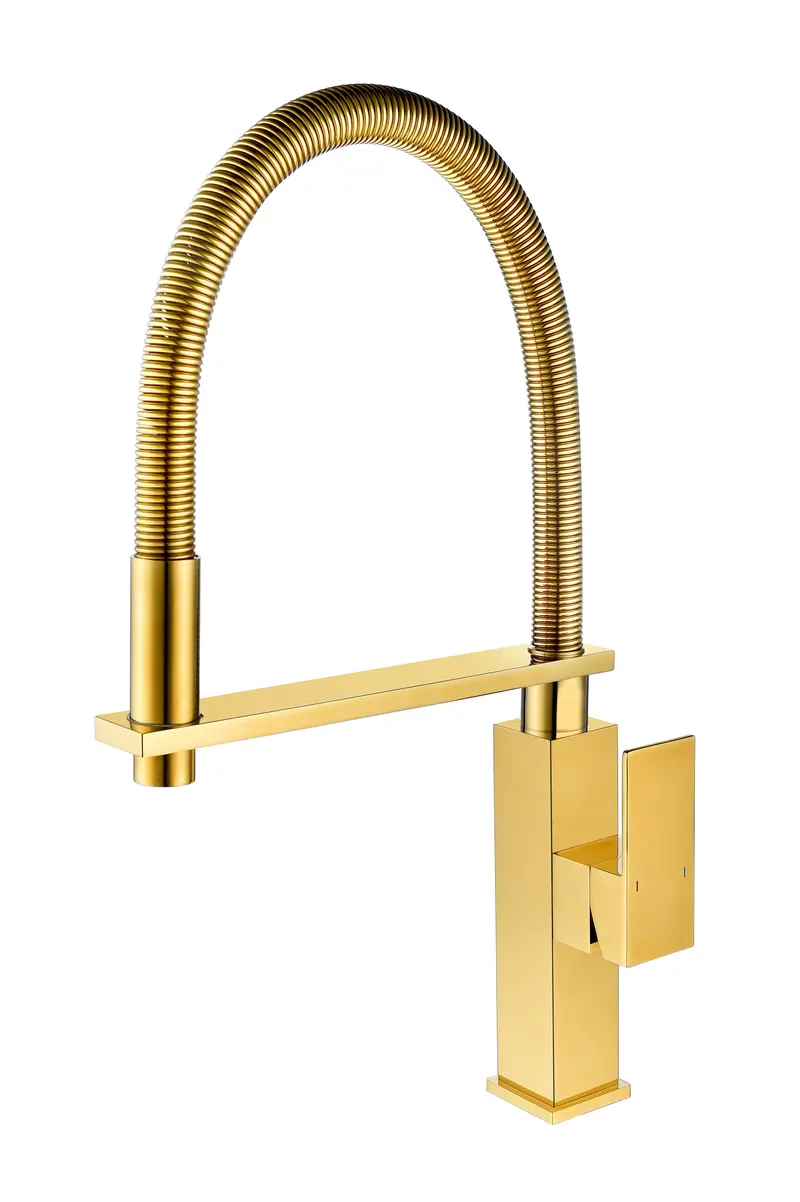 Gold-Finished Gourmet Kitchen Mixer Tap 1