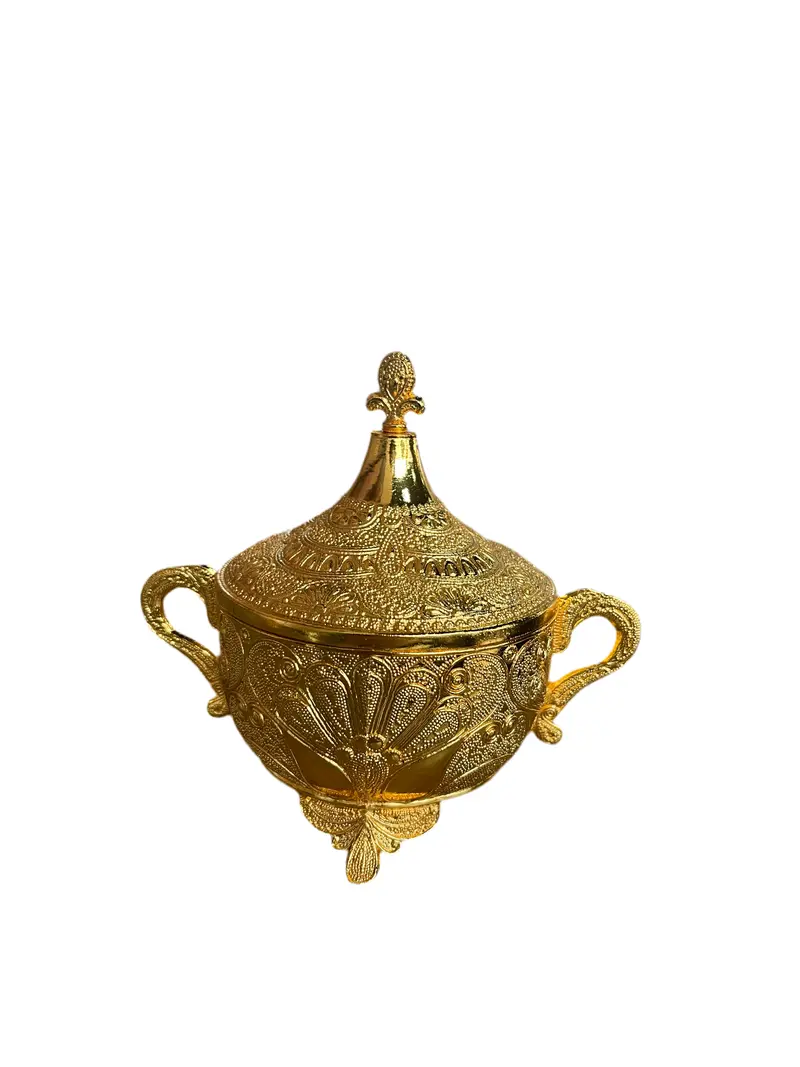 Gold Metal Sugar Dispenser – 14.5 X 13 Cm, Diana Model 1