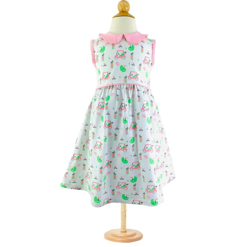 Golf Cart–Inspired Girls’ Casual Dress 1