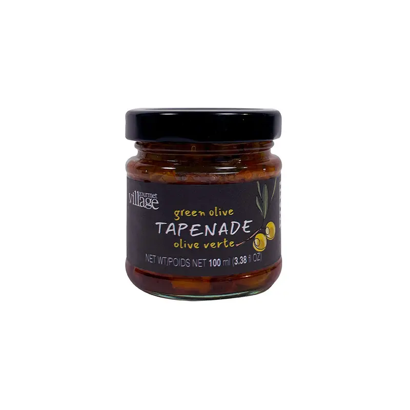 Gourmet Village Green Olive Tapenade – Artisanal 100Ml Spread 1