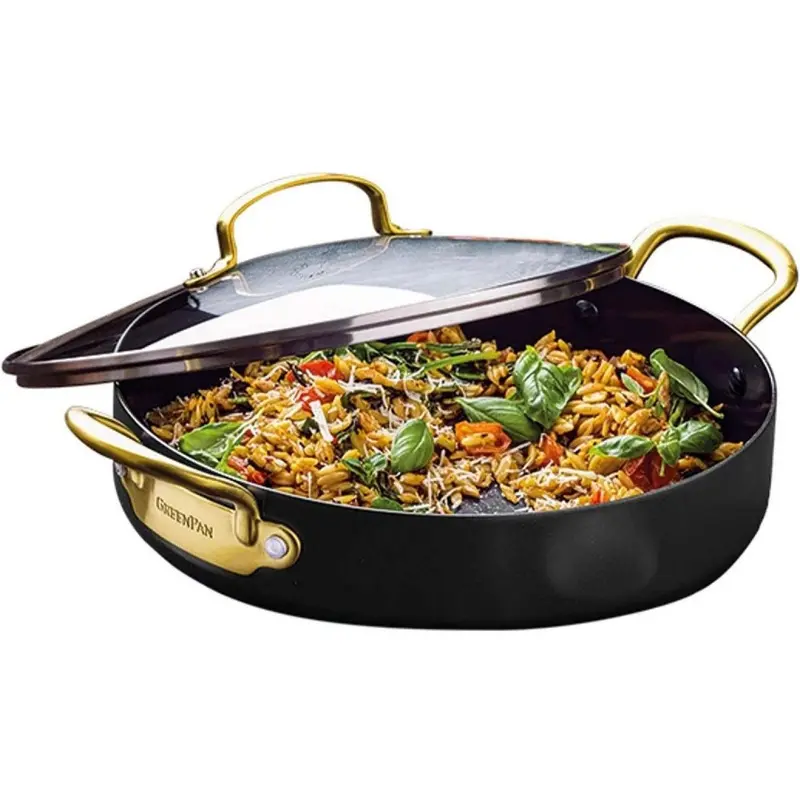 Greenpan Barcelona Ceramic Non-Stick Dutch Oven With Lid (30 Cm, Black/Gold) 1