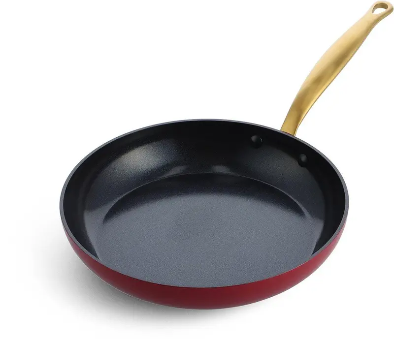 Greenpan Barcelona Ceramic Non-Stick Frying Pan – 22.5 Cm, Red & Gold 1