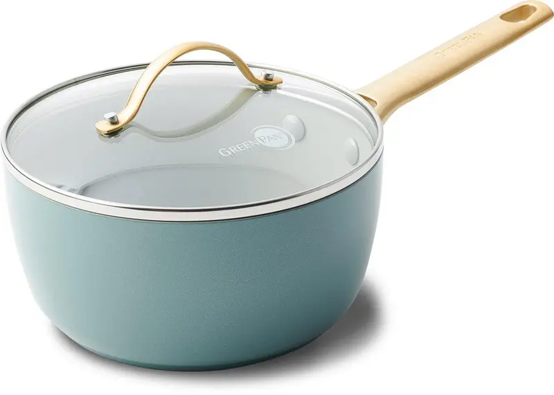 Greenpan Padova Smokey Blue Ceramic Non-Stick Stockpot With Lid – 28 Cm 1