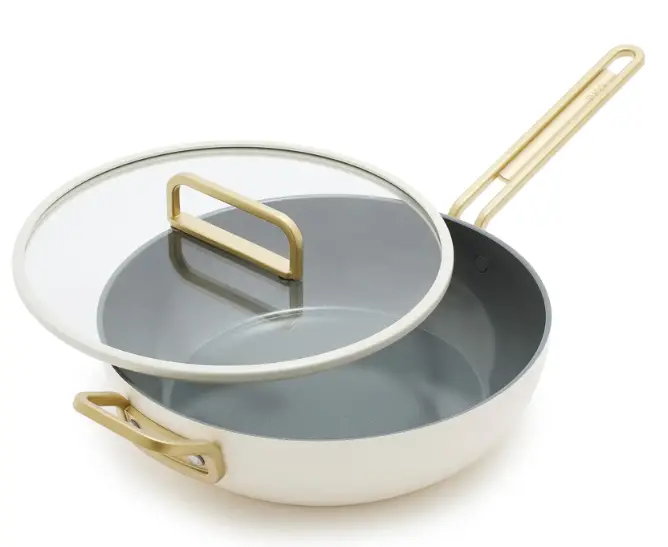 Greenpan Stanley Tucci™ 29 Cm Ceramic Nonstick Saute Pan – Carrara White 1