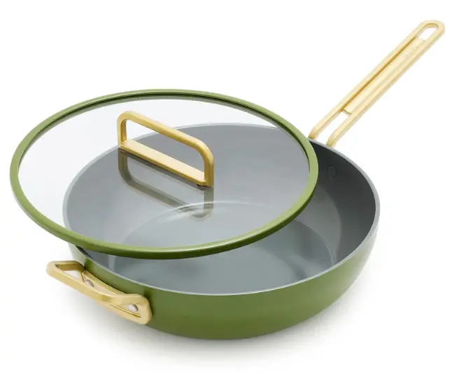 Greenpan Stanley Tucci™ 29 Cm Ceramic Nonstick Saute Pan – Toscan Olive Finish 1