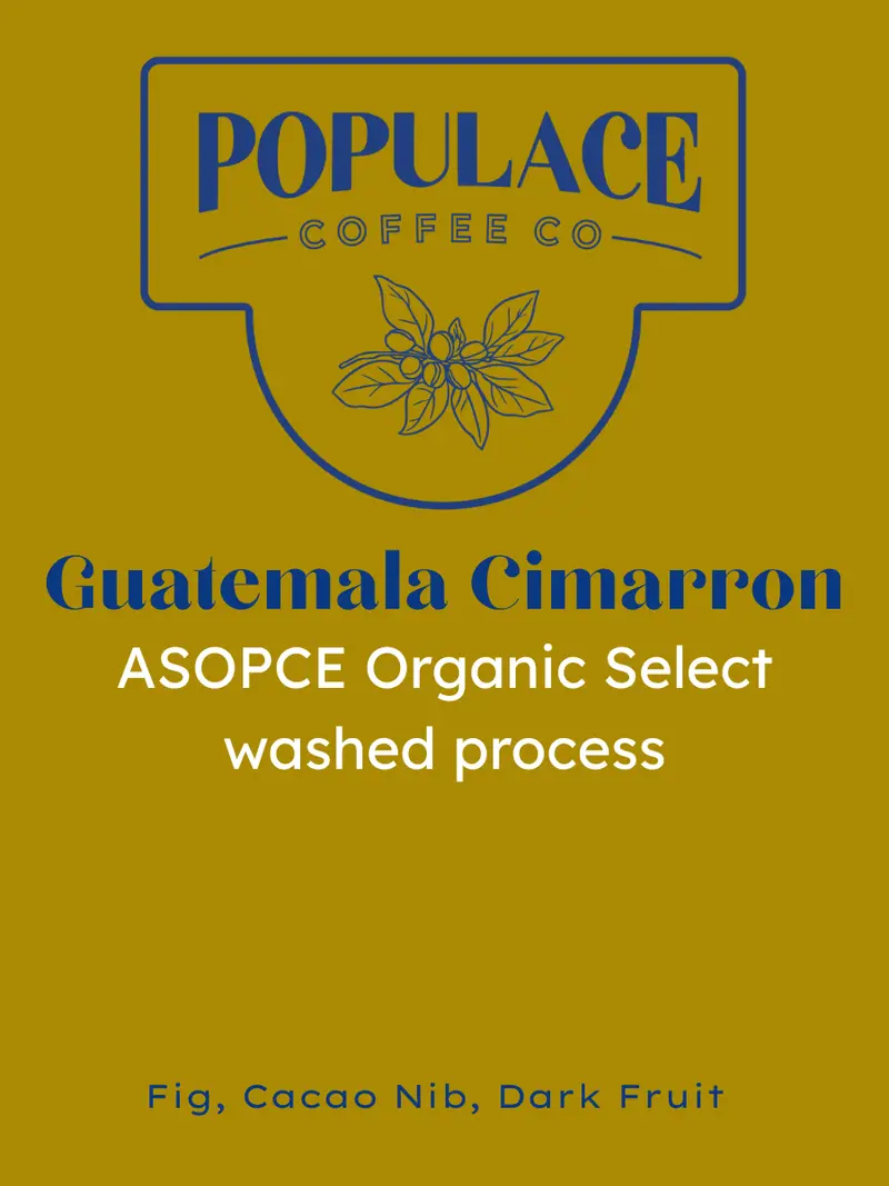 Guatemala Cimarron Organic Coffee – Asopce Certified 1