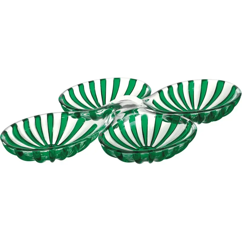 Guzzini Dolce Vita Green Hors D’Oeuvres Set (2 Pcs) – Fresh, Italian-Made Appetizer Pair 1