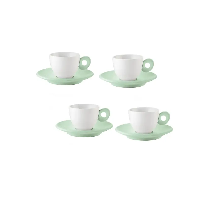 Guzzini Everyday Espresso Cup Set (4-Pack) In Mauve Green – Dishwasher-Safe, Italian Craftsmanship 1