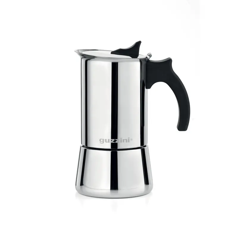 Guzzini Giulietta 10-Cup Stainless Steel Espresso Maker – Made In Italy 1
