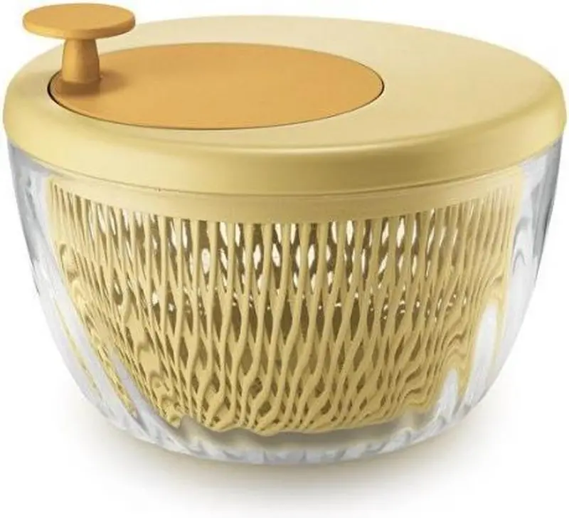Guzzini Spin&Store Salad Spinner With Lid – 26 Cm, Acid Yellow 1