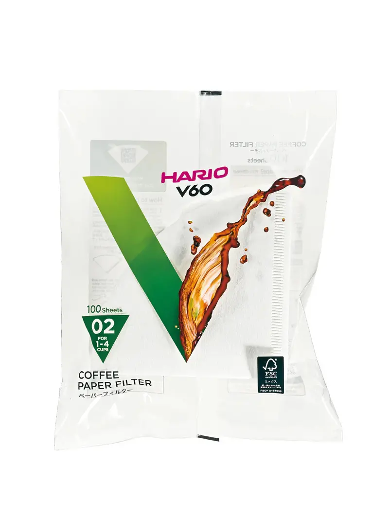 Hario V60-02 Cone Paper Filters – 100-Pack 1
