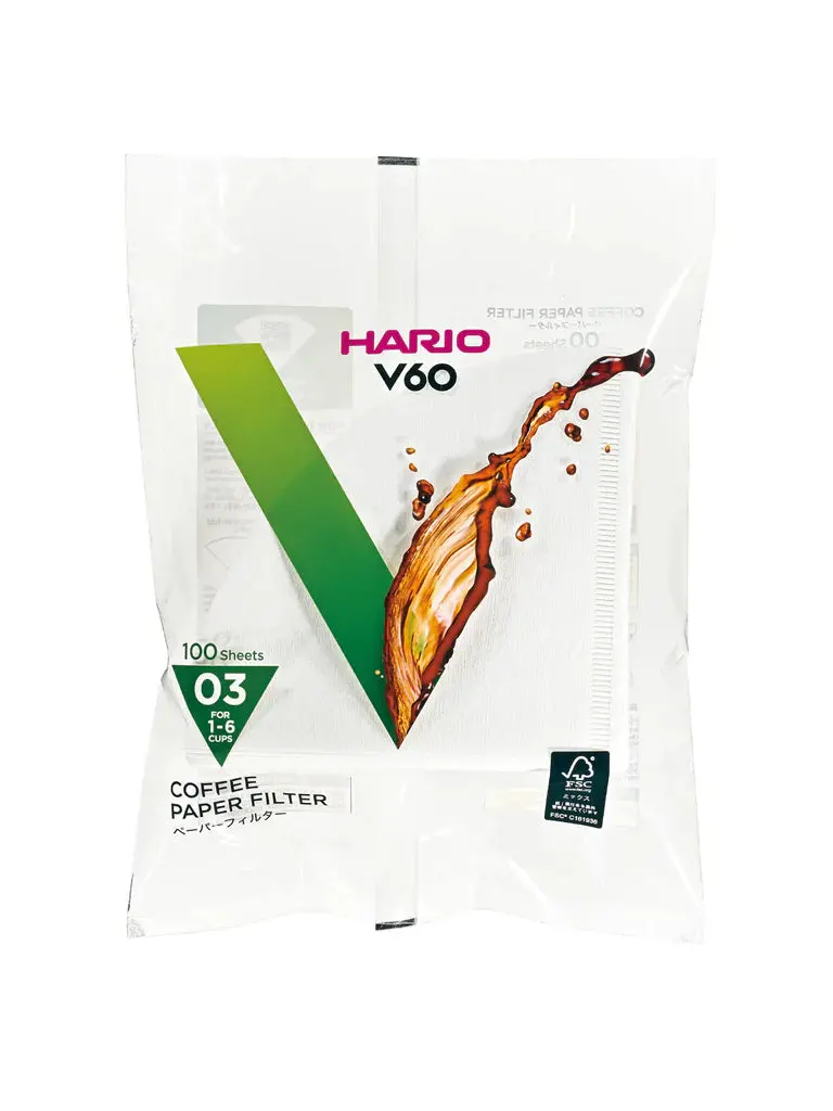 Hario V60-03 Cone Paper Filters – 100-Pack 1