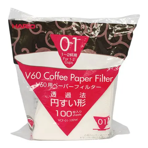Hario White V60 Paper Filters – Pack Of 100 1