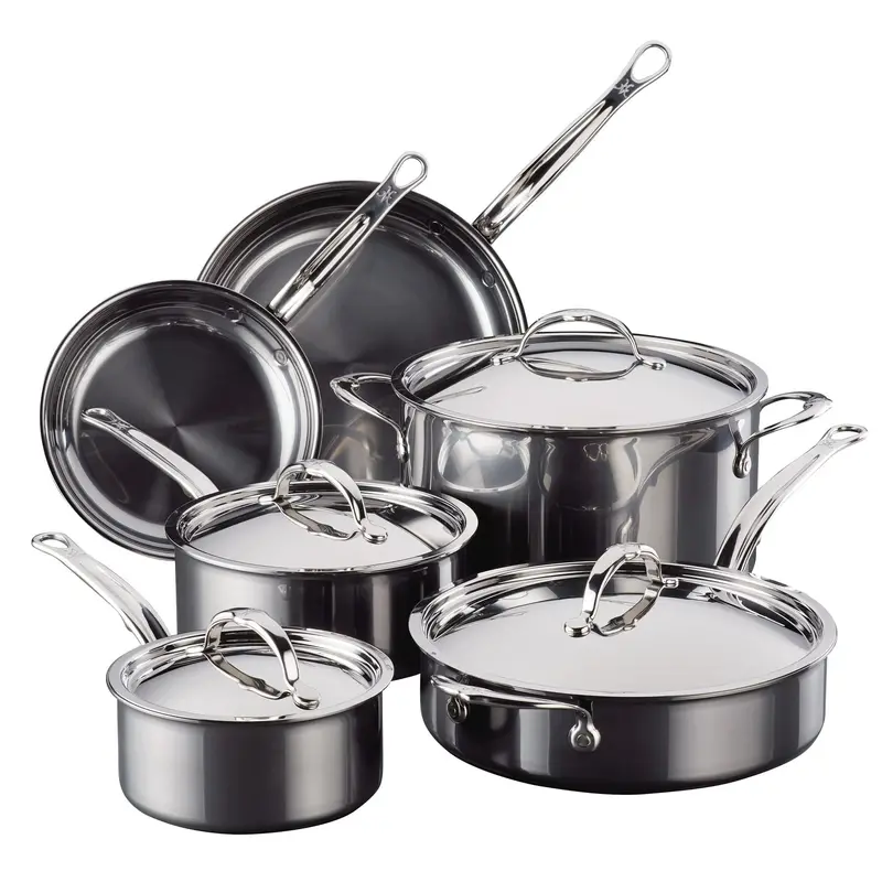 Hestan Nanobond 10-Piece Titanium-Enhanced Cookware Set – Like-New Open-Box (Model 60034) 1
