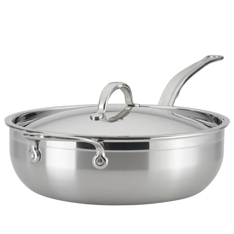 Hestan Probond 5 Qt (28 Cm) Clad Stainless Steel Essential Pan – Made In Italy 1